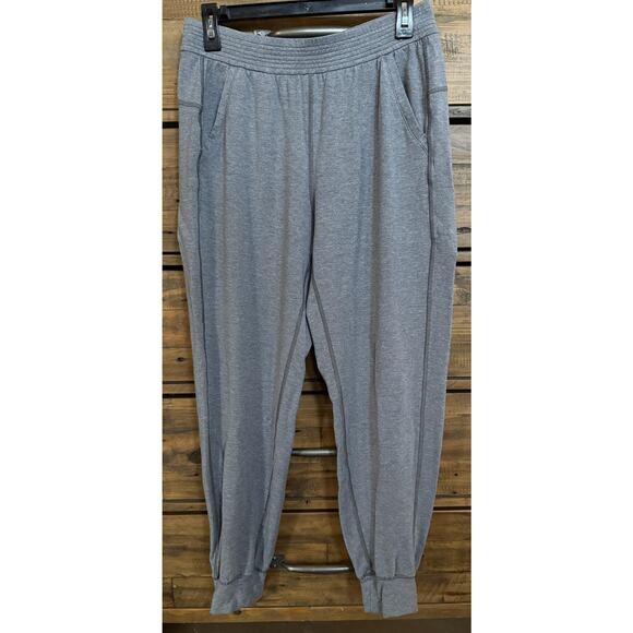 Lululemon Pants - Lululemon Joggers Women's Sz 8 Gray Knit Cuffed Sweat Lounge